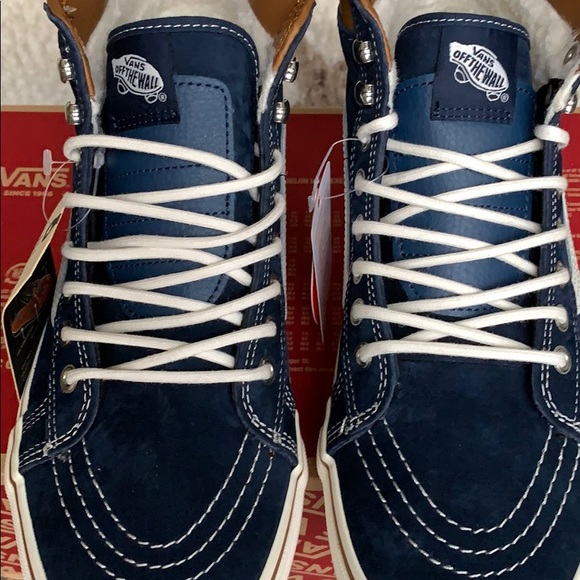 VANS SK8-Hi Mte Dress Blues/Marshmallow Men’s - Picture 9 of 16